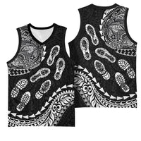 Hawaii Running Basketball Jersey Polynesian Tribal Tattoo