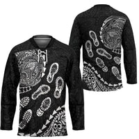 Hawaii Running Hockey Jersey Polynesian Tribal Tattoo