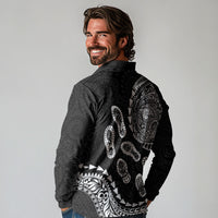 Hawaii Running Long Sleeve Polo Shirt Polynesian Tribal Tattoo