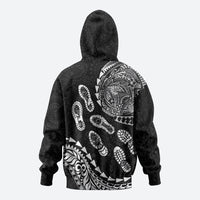 Hawaii Running Zip Hoodie Polynesian Tribal Tattoo