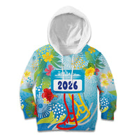 Personalized Hawaii Marathon Kid Hoodie Polynesian Motif Tropical Style