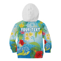 Personalized Hawaii Marathon Kid Hoodie Polynesian Motif Tropical Style