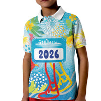 Personalized Hawaii Marathon Kid Polo Shirt Polynesian Motif Tropical Style