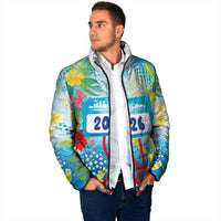 Personalized Hawaii Marathon Padded Jacket Polynesian Motif Tropical Style