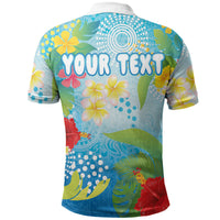 Personalized Hawaii Marathon Polo Shirt Polynesian Motif Tropical Style