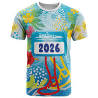 Personalized Hawaii Marathon T Shirt Polynesian Motif Tropical Style