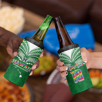 Custom Hawaii Rainbow Warriors 4 in 1 Can Cooler Tumbler Polynesian Motif Green Color