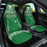 Hawaii Rainbow Warriors Car Seat Cover Polynesian Motif Green Color