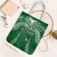 Hawaii Rainbow Warriors Tote Bag Polynesian Motif Green Color