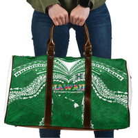 Hawaii Rainbow Warriors Travel Bag Polynesian Motif Green Color