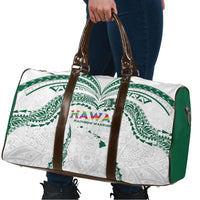 Hawaii Rainbow Warriors Travel Bag Polynesian Motif White Color