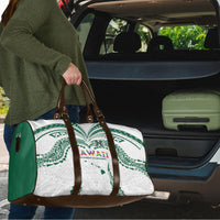 Hawaii Rainbow Warriors Travel Bag Polynesian Motif White Color