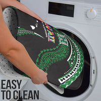 Hawaii Rainbow Warriors Bathroom Set Polynesian Motif Black Color