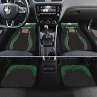 Custom Hawaii Rainbow Warriors Car Mats Polynesian Motif Black Color