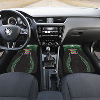 Custom Hawaii Rainbow Warriors Car Mats Polynesian Motif Black Color