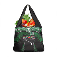 Hawaii Rainbow Warriors Grocery Bag Polynesian Motif Black Color