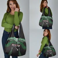 Hawaii Rainbow Warriors Grocery Bag Polynesian Motif Black Color