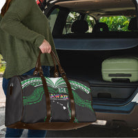 Hawaii Rainbow Warriors Travel Bag Polynesian Motif Black Color