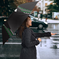 Hawaii Rainbow Warriors Umbrella Polynesian Motif Black Color