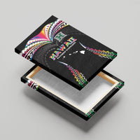Hawaii Rainbow Warriors Canvas Wall Art Polynesian Motif Special Edition Rainbow Gradient