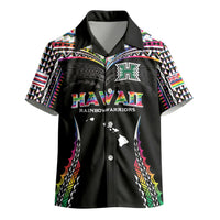 Custom Hawaii Rainbow Warriors Kid Hawaiian Shirt Polynesian Motif Special Edition Rainbow Gradient