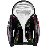 Custom Hawaii Rainbow Warriors Sherpa Hoodie Polynesian Motif Special Edition Rainbow Gradient