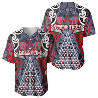 Personalised Aotearoa Iwi Ngapuhi Baseball Jersey Maori Motif Tribal