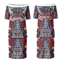 Personalised Aotearoa Iwi Ngapuhi Couples Matching Puletasi and Hawaiian Shirt Maori Motif Tribal