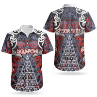 Personalised Aotearoa Iwi Ngapuhi Couples Matching Summer Maxi Dress and Hawaiian Shirt Maori Motif Tribal