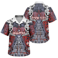 Personalised Aotearoa Iwi Ngapuhi Family Matching Long Sleeve Bodycon Dress and Hawaiian Shirt Maori Motif Tribal