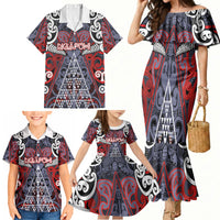 Personalised Aotearoa Iwi Ngapuhi Family Matching Mermaid Dress and Hawaiian Shirt Maori Motif Tribal