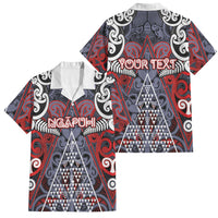 Personalised Aotearoa Iwi Ngapuhi Family Matching Puletasi and Hawaiian Shirt Maori Motif Tribal