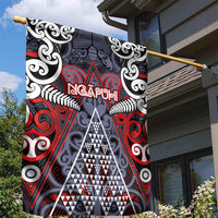 Aotearoa Iwi Ngapuhi Garden Flag Maori Motif Tribal