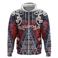 Personalised Aotearoa Iwi Ngapuhi Hoodie Maori Motif Tribal
