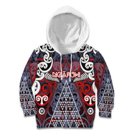 Personalised Aotearoa Iwi Ngapuhi Kid Hoodie Maori Motif Tribal