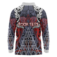 Personalised Aotearoa Iwi Ngapuhi Long Sleeve Polo Shirt Maori Motif Tribal