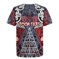 Personalised Aotearoa Iwi Ngapuhi Rugby Jersey Maori Motif Tribal