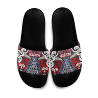 Aotearoa Iwi Ngapuhi Slide Sandals Maori Motif Tribal