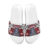 Aotearoa Iwi Ngapuhi Slide Sandals Maori Motif Tribal