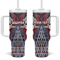 Personalised Aotearoa Iwi Ngapuhi Tumbler With Handle Maori Motif Tribal