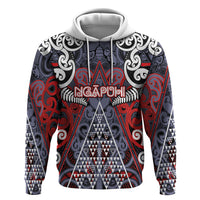 Personalised Aotearoa Iwi Ngapuhi Zip Hoodie Maori Motif Tribal