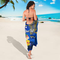 Personalised Nauru Independence Day Sarong Nauruan Tribal Flag Style LT03 - Polynesian Pride