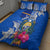 Personalised Nauru Coat of Arms Quilt Bed Set Tropical Flower Polynesian Pattern LT03 - Polynesian Pride