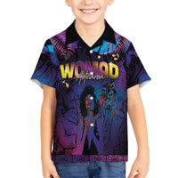 Aotearoa Arts Festival 2025 Family Matching Off Shoulder Short Dress and Hawaiian Shirt Maori Music Art Dance - Rhythmic Vibes