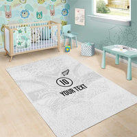 Custom New Zealand Football Area Rug The Whites-Sporty T90 Style - Polynesian Pride