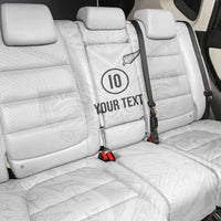 Custom New Zealand Football Back Car Seat Cover The Whites-Sporty T90 Style - Polynesian Pride