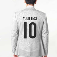 Custom New Zealand Football Blazer The Whites-Sporty T90 Style - Polynesian Pride