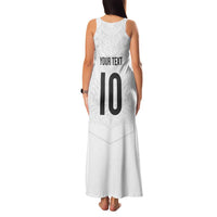 Custom New Zealand Football Family Matching Tank Maxi Dress and Hawaiian Shirt The Whites-Sporty T90 Style - Polynesian Pride