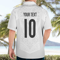 Custom New Zealand Football Hawaiian Shirt The Whites-Sporty T90 Style - Polynesian Pride