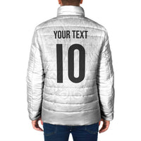 Custom New Zealand Football Padded Jacket The Whites-Sporty T90 Style - Polynesian Pride